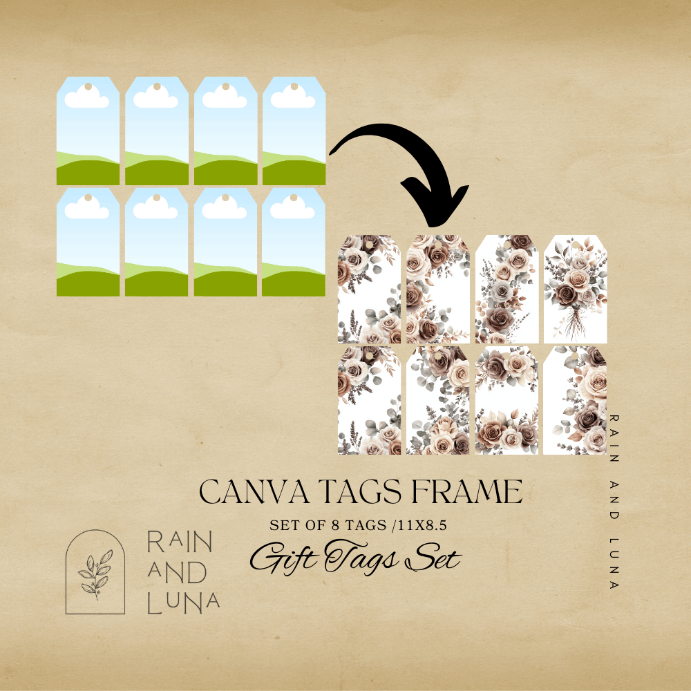 Customize Frame Tag Rain and Luna - Canva Frame