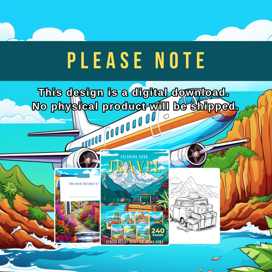 Coloring Book Travel - Warong Buku