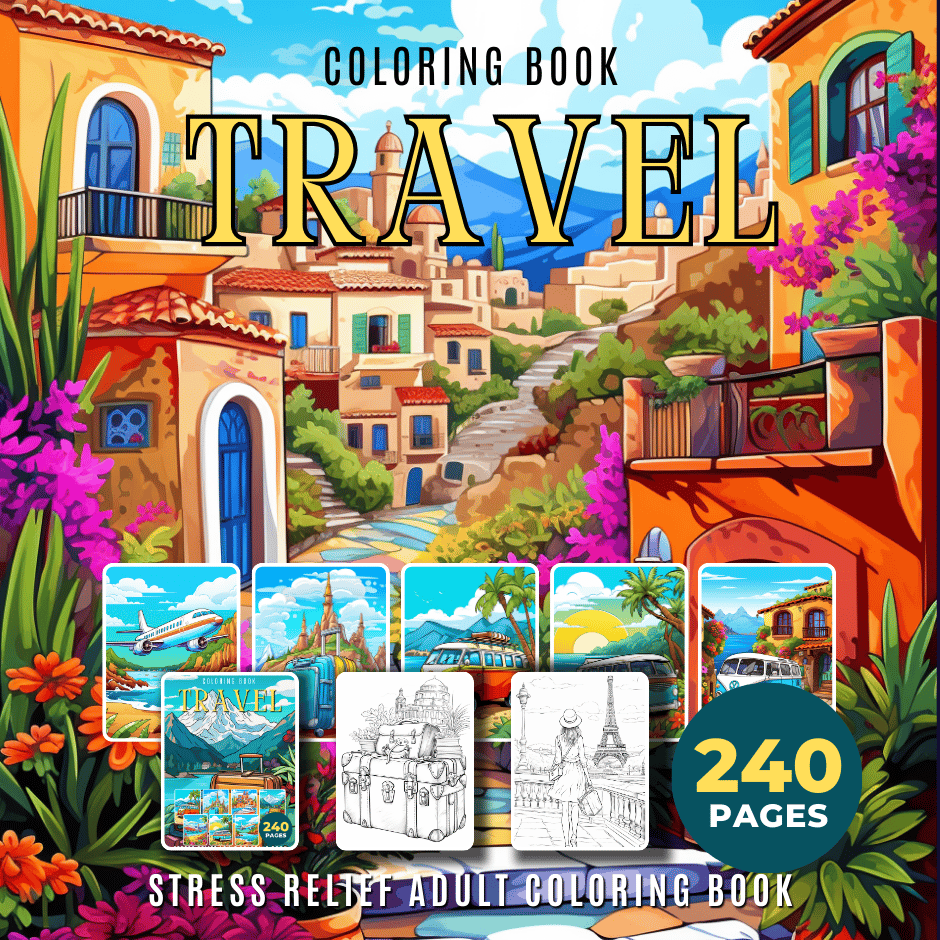 Coloring Book Travel - Warong Buku