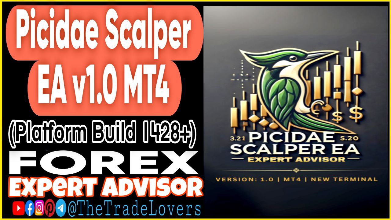 Picidae Scalper EA v1.0 MT4 Sets (Works on Build 1428 ) | Forex Robot | MT4 Expert Advisor