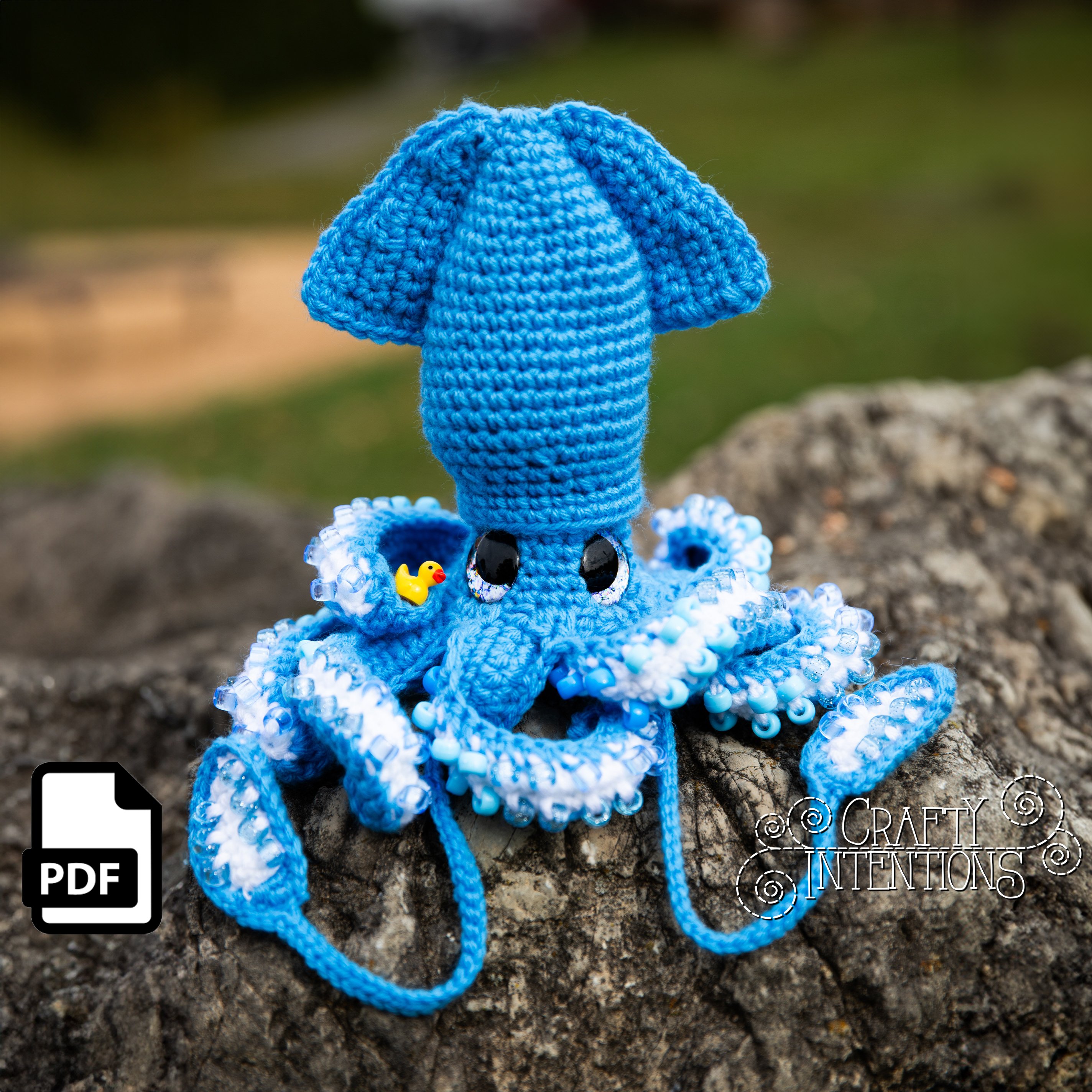 Ashata Crochet de gabarit de crevettes en bois d'appât de calmar 10