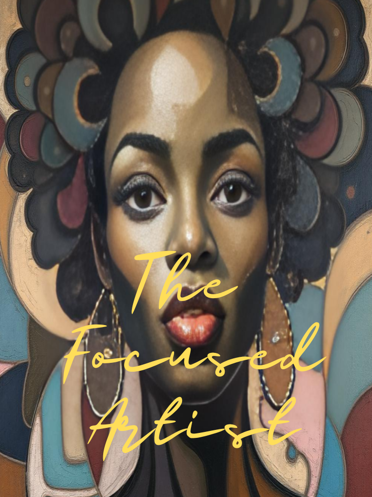 Celebrate the essence of beauty and cultural heritage with this stunning Afrocentric portrait. The artwork features a striking African woman with radiant, smooth skin and bold, expressive eyes. Her natural beauty is highlighted by a halo of colorful, abst