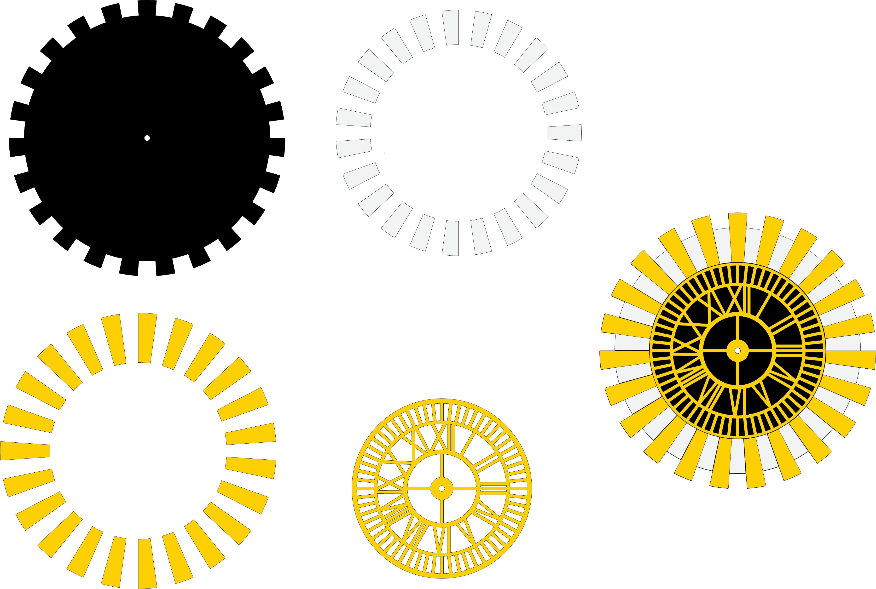 Modern Wall Clock Design | Sleek & Minimalist Digital File for CNC ...