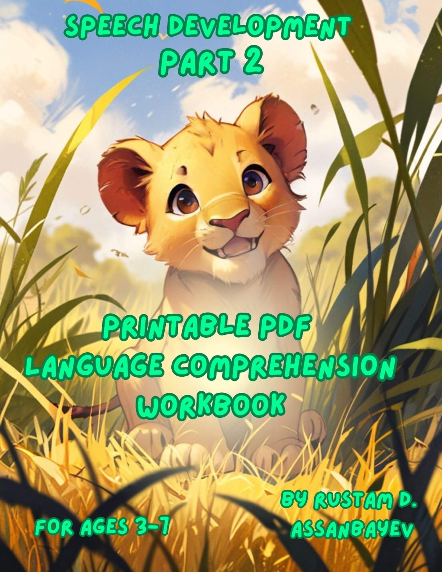 Printable PDF Language Comprehension Workbook for Speech Development Part 2