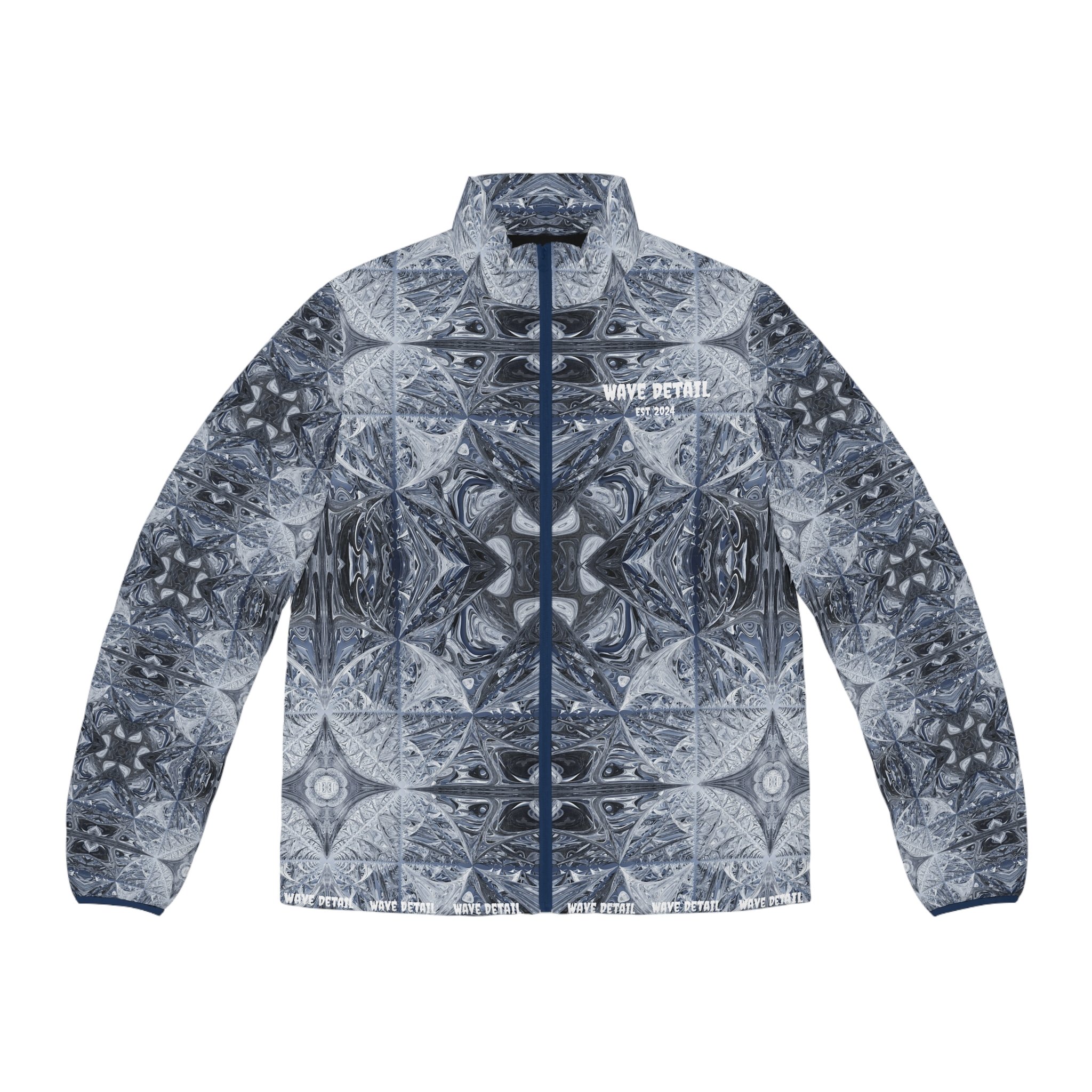 Wave Detail Compass Puffer Jacket - Payhip