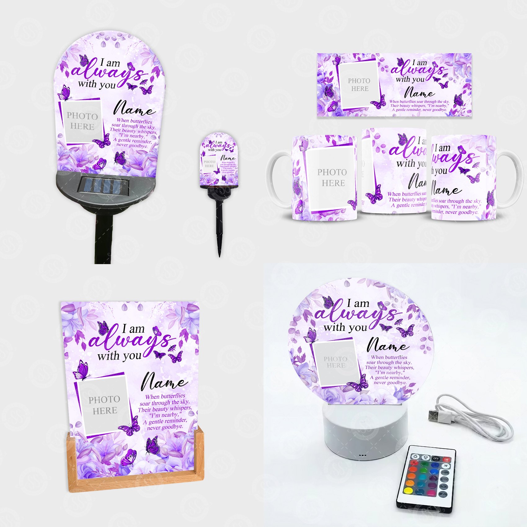 Purple Butterfly Memorial Bundle - Payhip