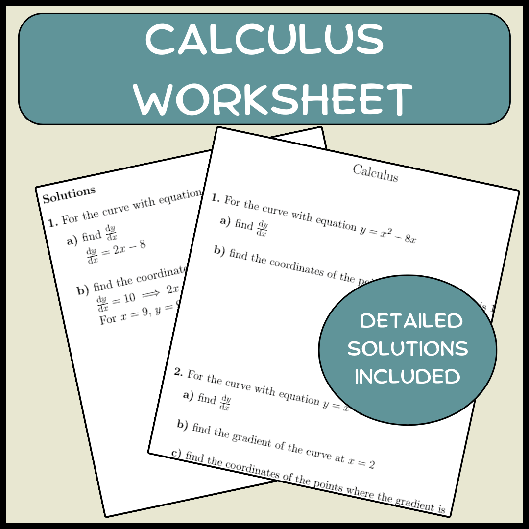 Implicit differentiation worksheet (with detailed solutions)