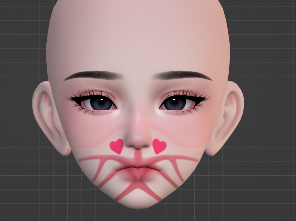 Xoxo Kisses | Amelia Head texture! READ DESC.