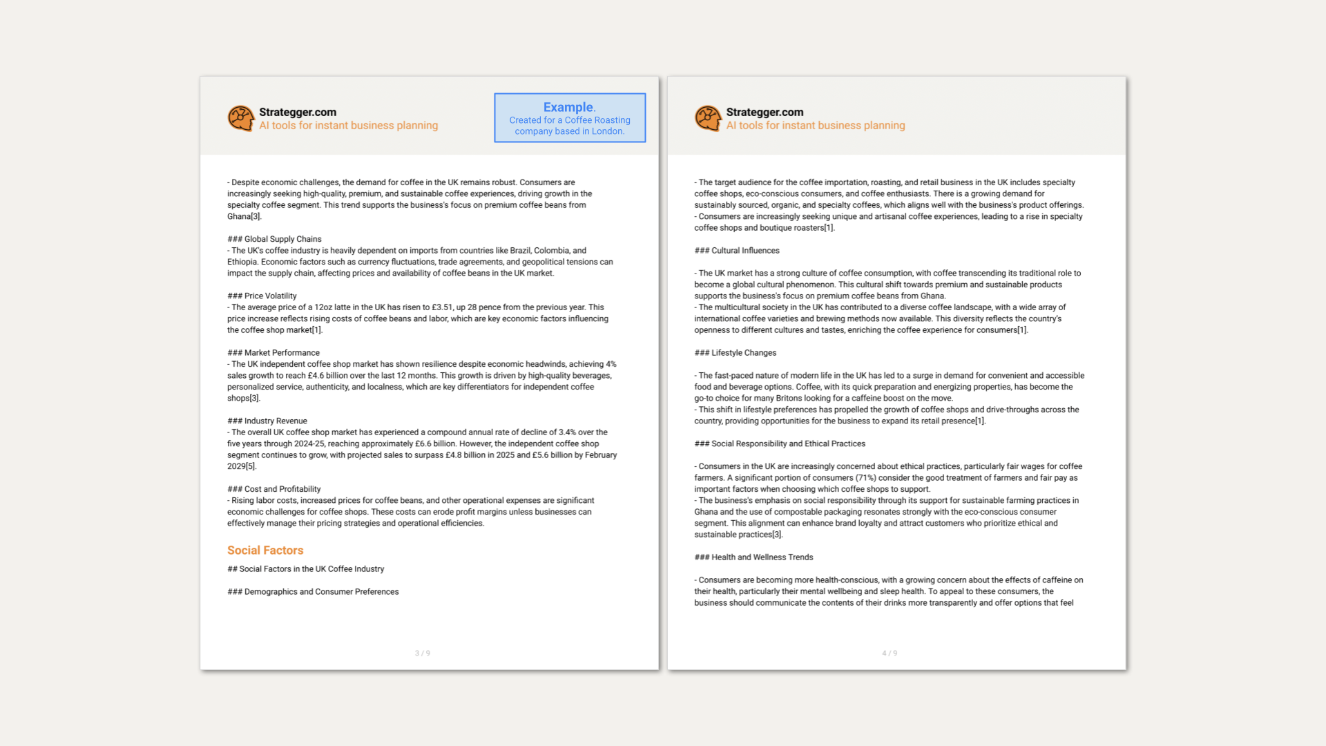 Example of a PESTEL analysis generated by Strategger.com's AI-powered Business Analysis Generator. This image showcases key insights into political, economic, social, technological, environmental, and legal factors, demonstrating how the tool provides quick, automated, and data-driven business analysis. Strategger.com’s AI technology helps businesses streamline strategic planning, enhance decision-making, and drive growth with tailored, actionable insights."  Keywords List (for SEO purposes):  PESTEL analysis generator AI-driven business analysis Business strategy tool Automated PESTEL analysis AI business insights Strategic planning tool Data-driven decision making Tailored business analysis PESTEL analysis example Business planning automation Growth strategy Business performance analysis AI-powered business tools Business insights software