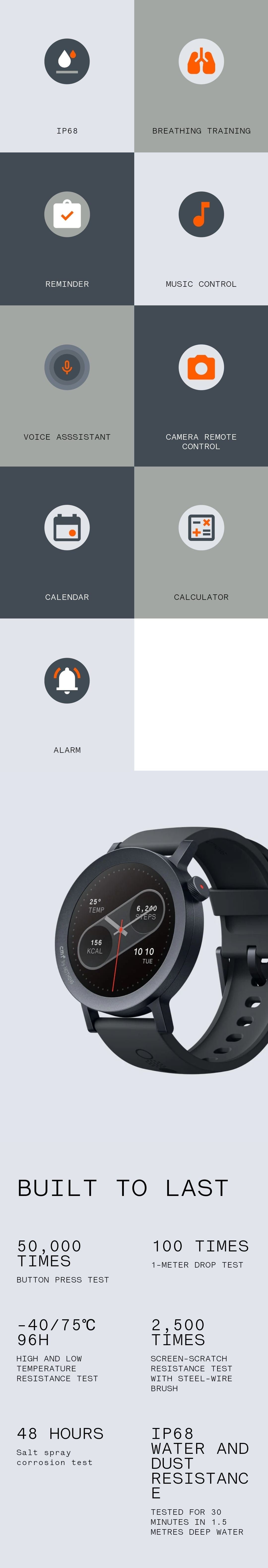 CMF by Nothing Watch Pro 2 Rounder Smart Watch GPS Fitness Tracker
