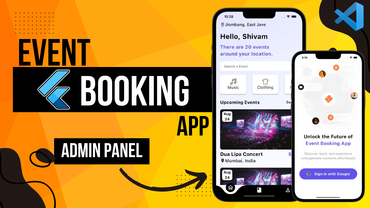 🔥 Event Booking App with Admin Panel - Source Code - Payhip