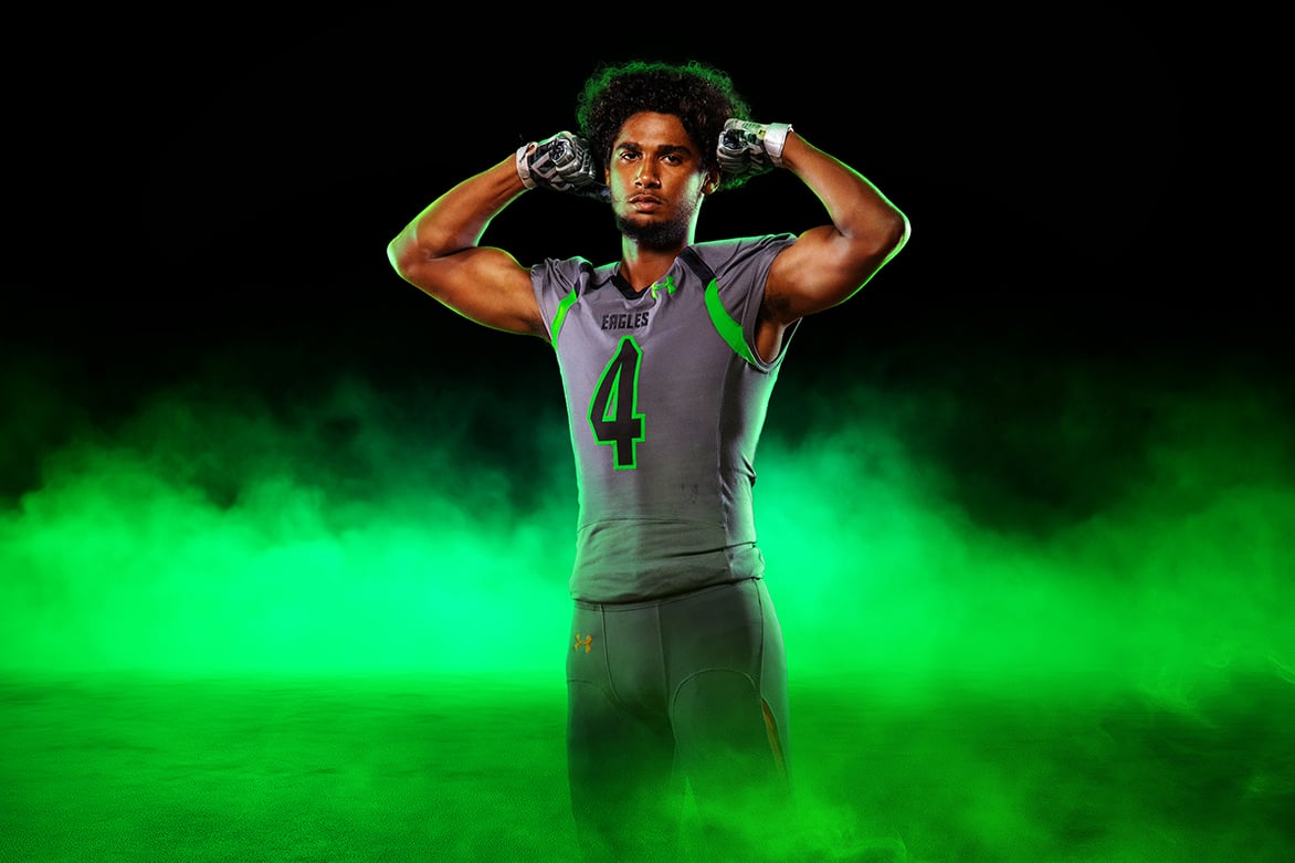 Smoke and Fog, Layered Photoshop Template, Digital Background, School, Sports, Team Photography, for Photographers, Realistic, Colors, Lights, Epic