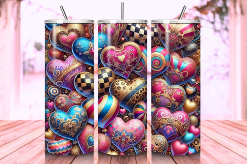 Creative Valentine's Day sublimation design ideas for 20oz tumblers, featuring romantic and vibrant graphics perfect for personalized and festive drinkware.