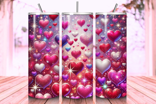 Creative Valentine's Day sublimation design ideas for 20oz tumblers, featuring romantic and vibrant graphics perfect for personalized and festive drinkware.