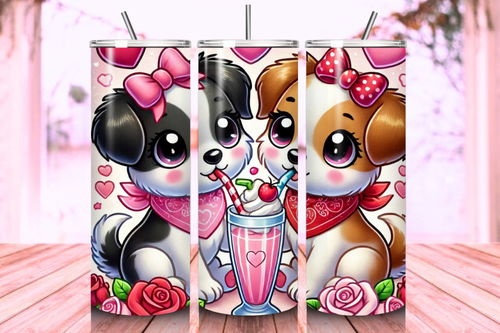 Creative Valentine's Day sublimation design ideas for 20oz tumblers, featuring romantic and vibrant graphics perfect for personalized and festive drinkware.
