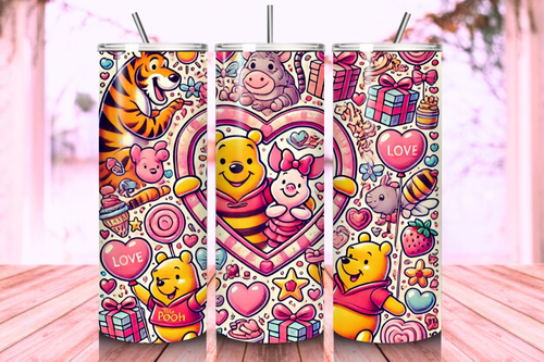 Creative Valentine's Day sublimation design ideas for 20oz tumblers, featuring romantic and vibrant graphics perfect for personalized and festive drinkware.