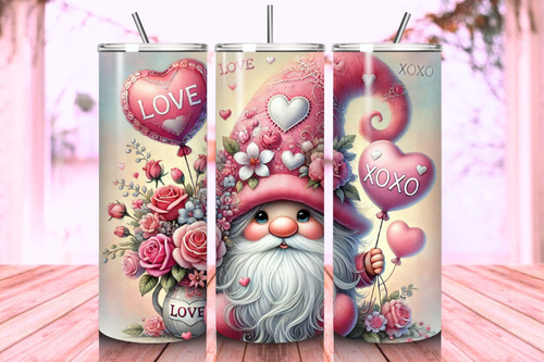 Creative Valentine's Day sublimation design ideas for 20oz tumblers, featuring romantic and vibrant graphics perfect for personalized and festive drinkware.