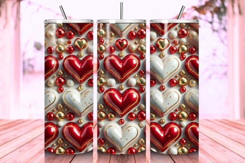 Creative Valentine's Day sublimation design ideas for 20oz tumblers, featuring romantic and vibrant graphics perfect for personalized and festive drinkware.