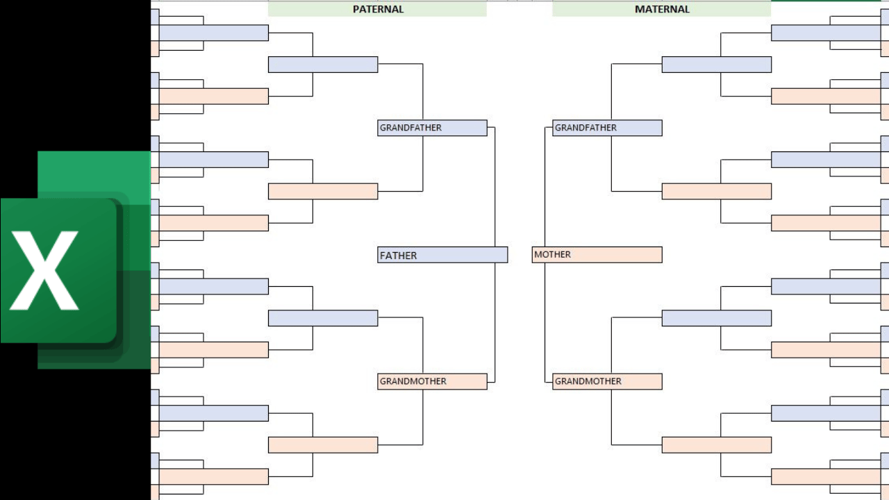 8-Generation Family Tree Excel Templates - Payhip