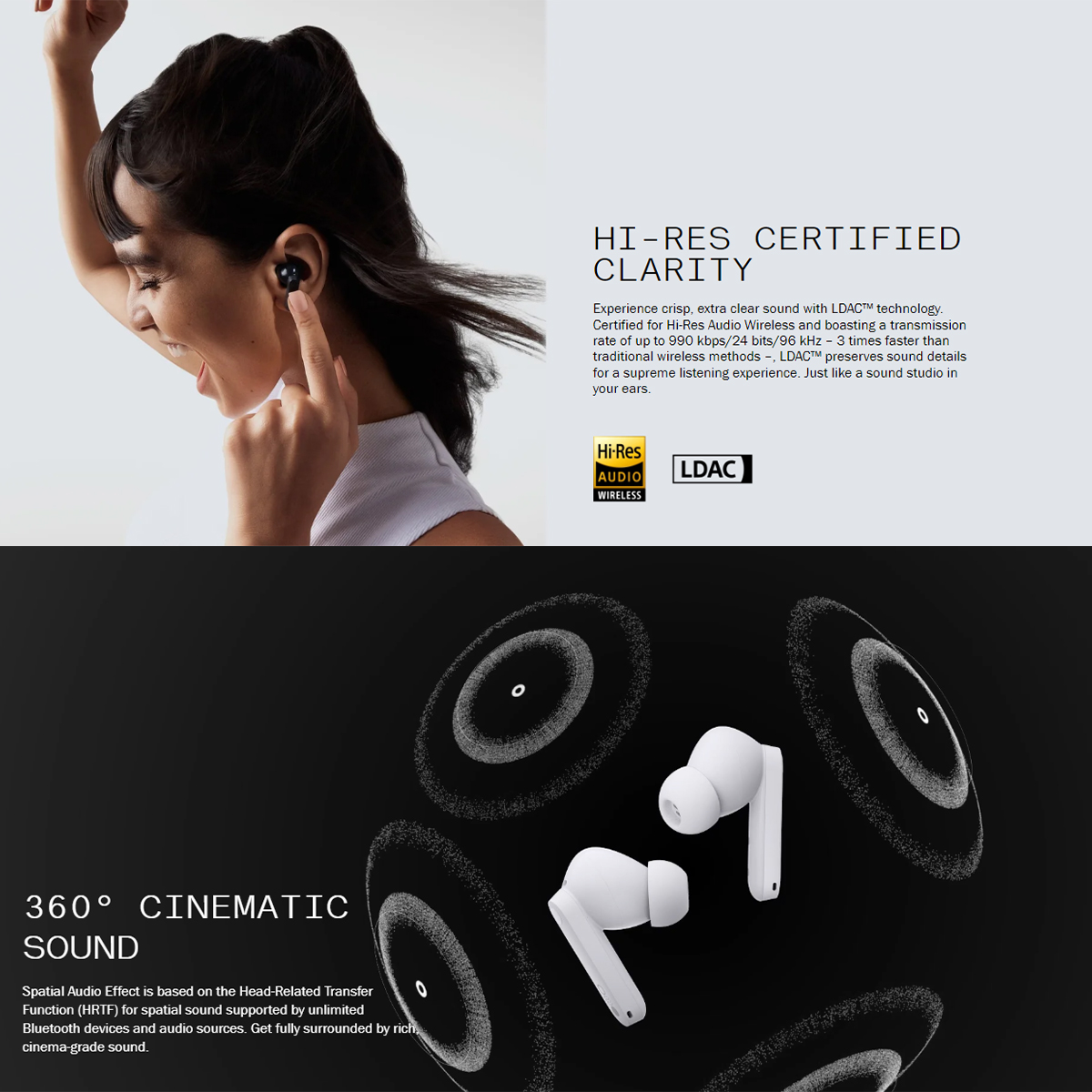 CMF by Nothing Buds Pro 2 Wireless Bluetooth Earbuds HiFi Sound Headphones