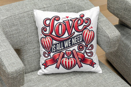 Creative Valentine's Day sublimation pillow designs featuring love themes, heart shapes, and romantic messages for home decor and gifts.