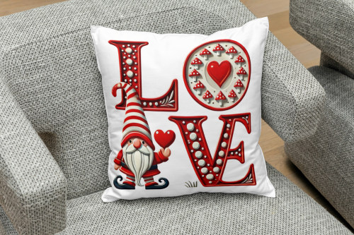 Creative Valentine's Day sublimation pillow designs featuring love themes, heart shapes, and romantic messages for home decor and gifts.