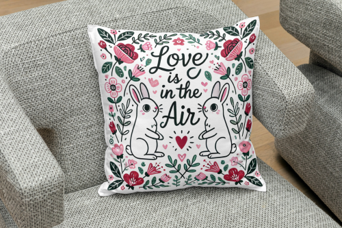 Creative Valentine's Day sublimation pillow designs featuring love themes, heart shapes, and romantic messages for home decor and gifts.