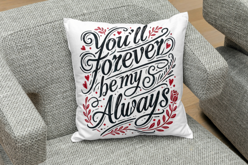 Creative Valentine's Day sublimation pillow designs featuring love themes, heart shapes, and romantic messages for home decor and gifts.