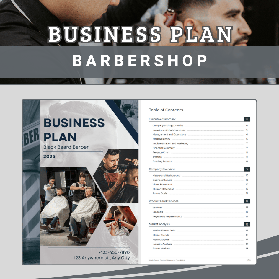 BUSINESS PLAN TEMPLATE - Barbershop