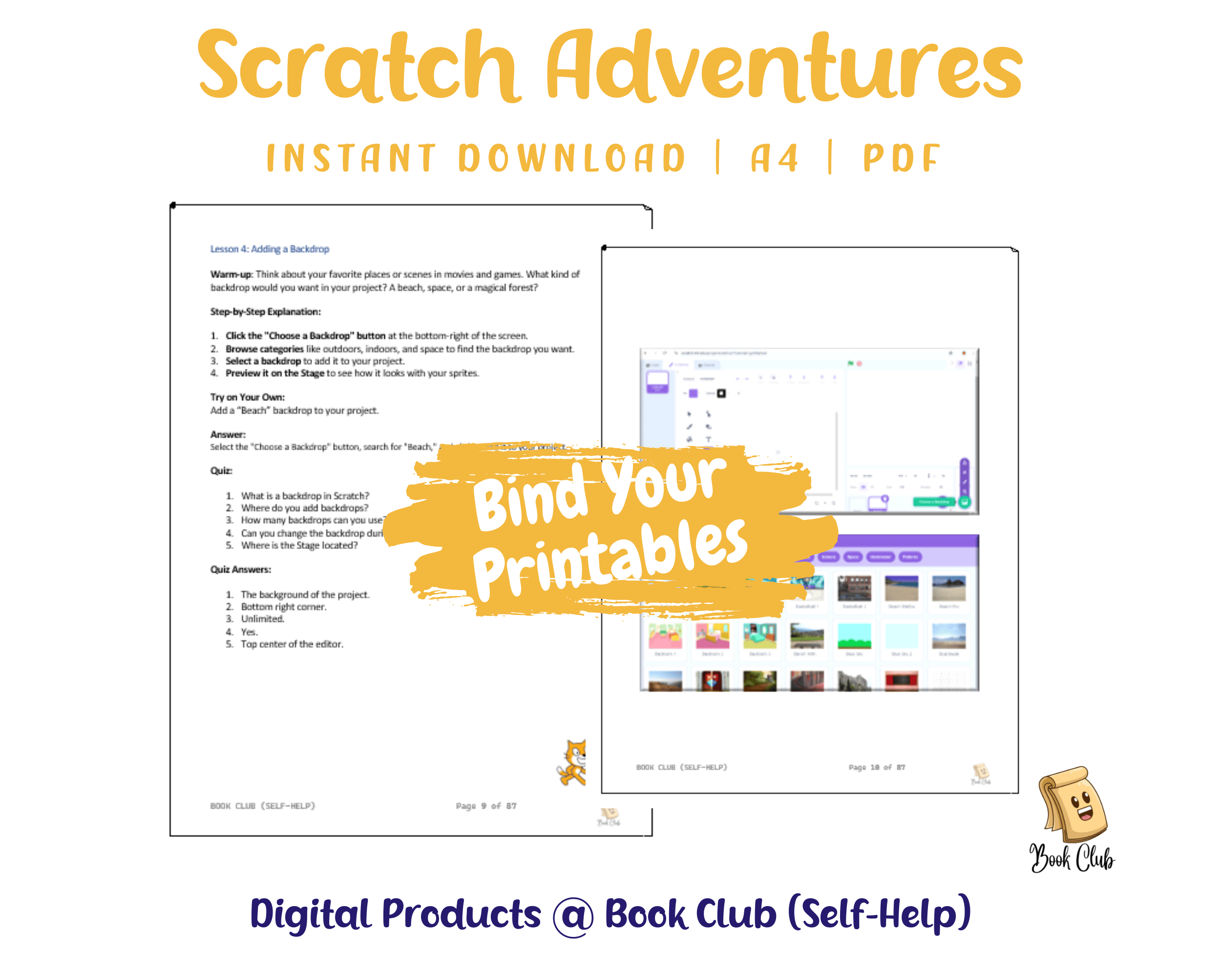 Scratch Adventures with AI Coding for Kids: Promoting SDGs 👾🌍 - Payhip