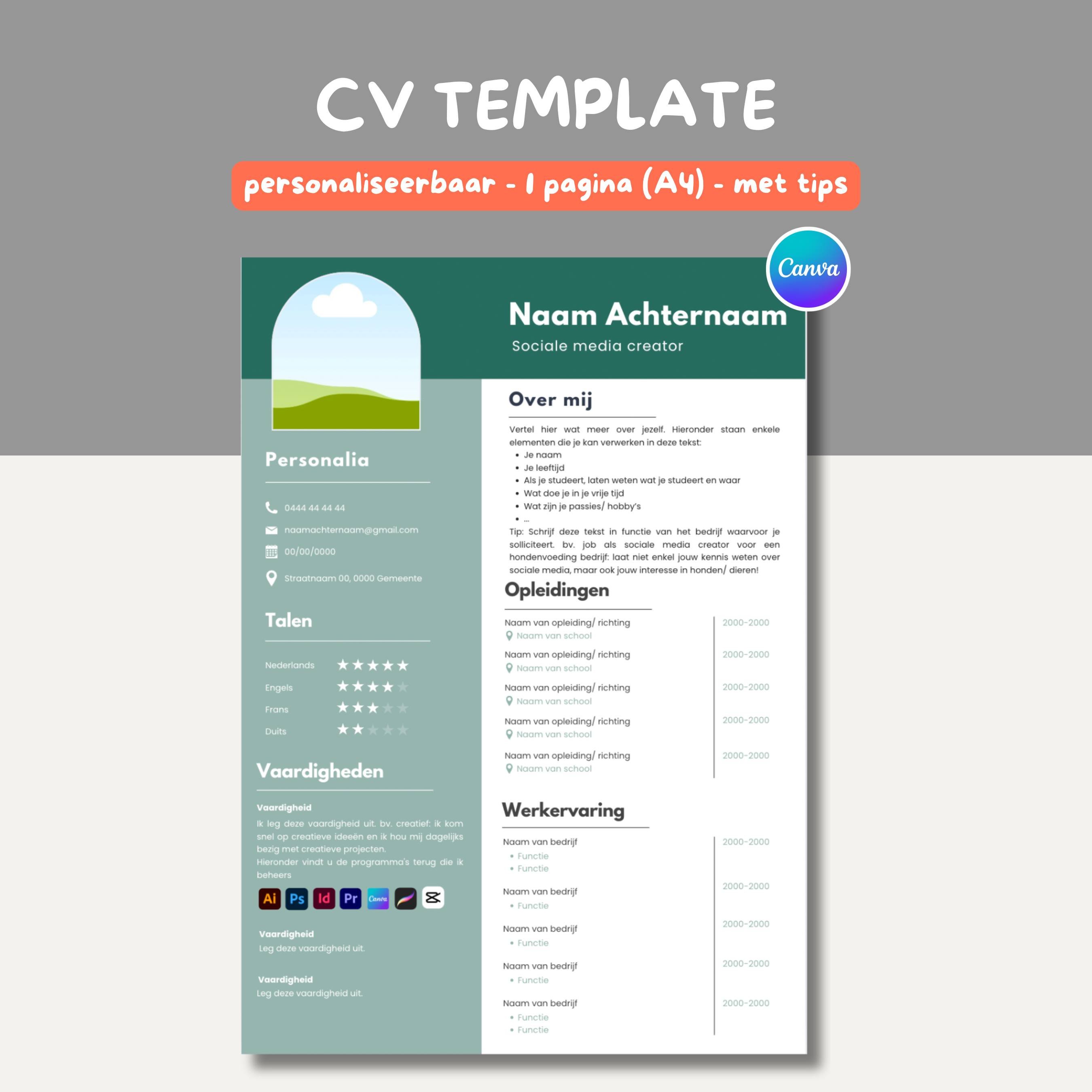 CV template - Payhip