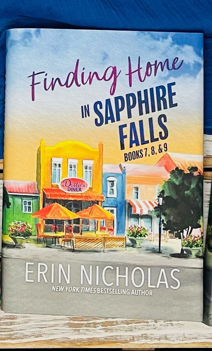 Finding Home in Sapphire Falls (books 7-9) hardback special edition displayed