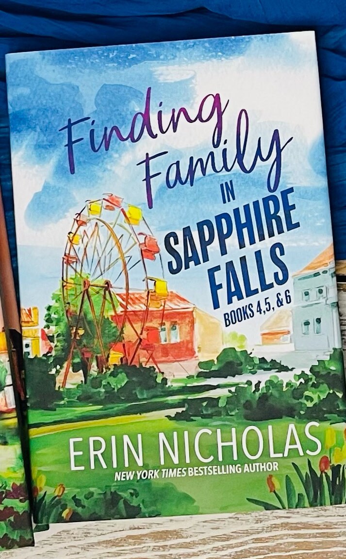 Finding Family in Sapphire Falls (books 4-6) hardback special edition displayed