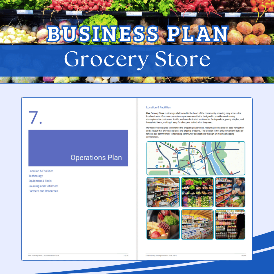 BUSINESS PLAN TEMPLATE - Grocery Store
