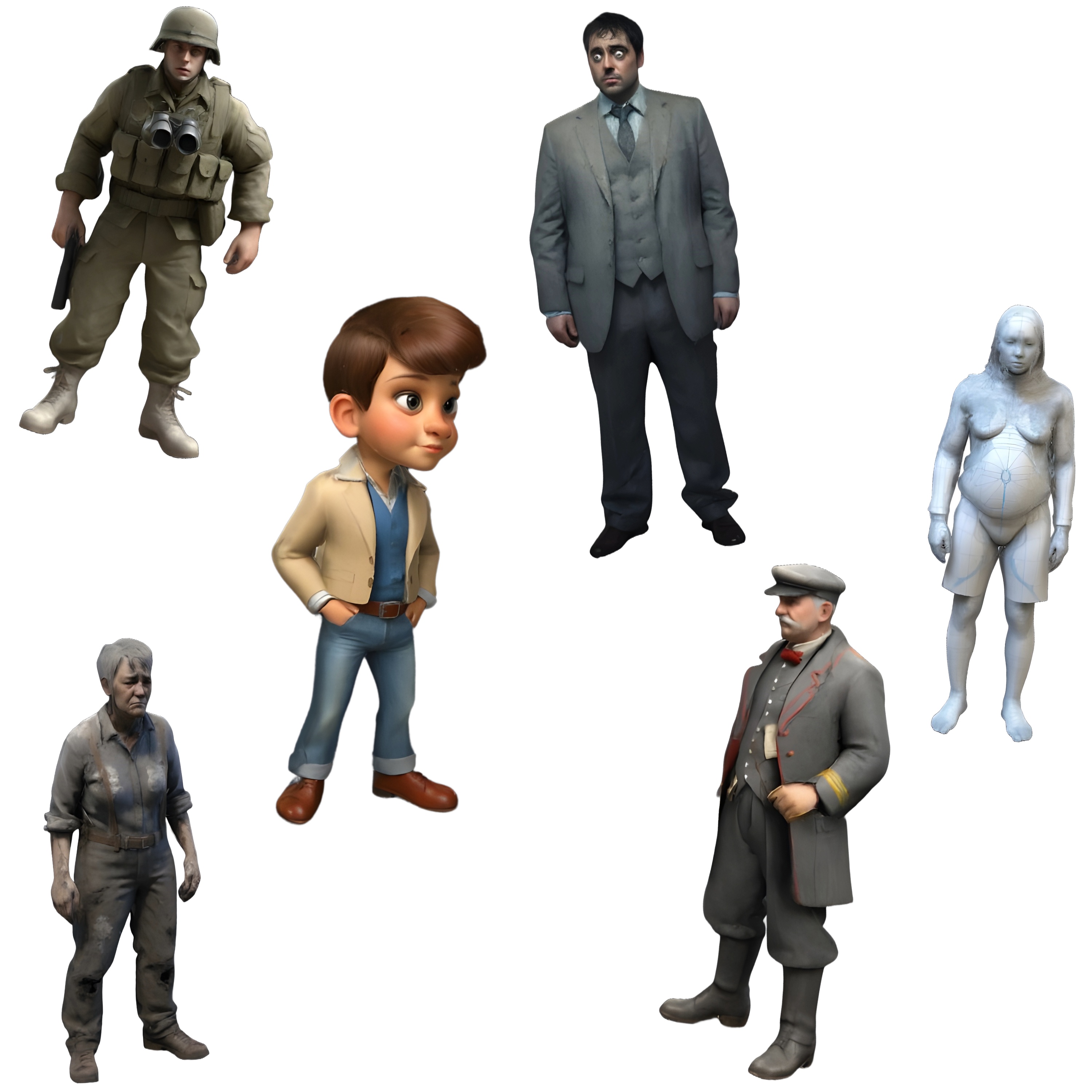 Collection of Various Character Models - Payhip