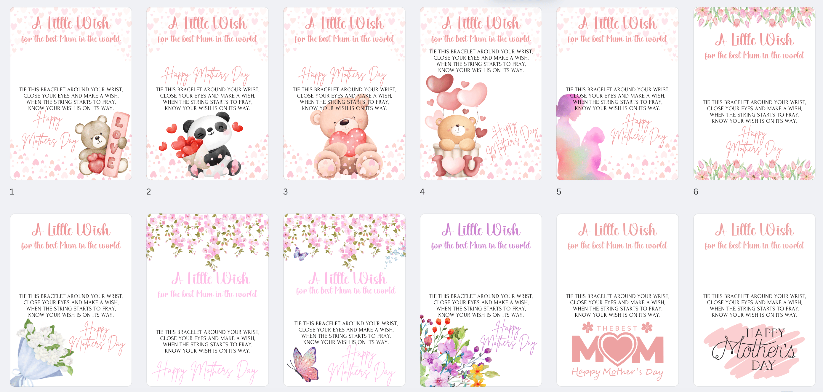DIGITAL - Mothers Day Wish Bracelets - Payhip
