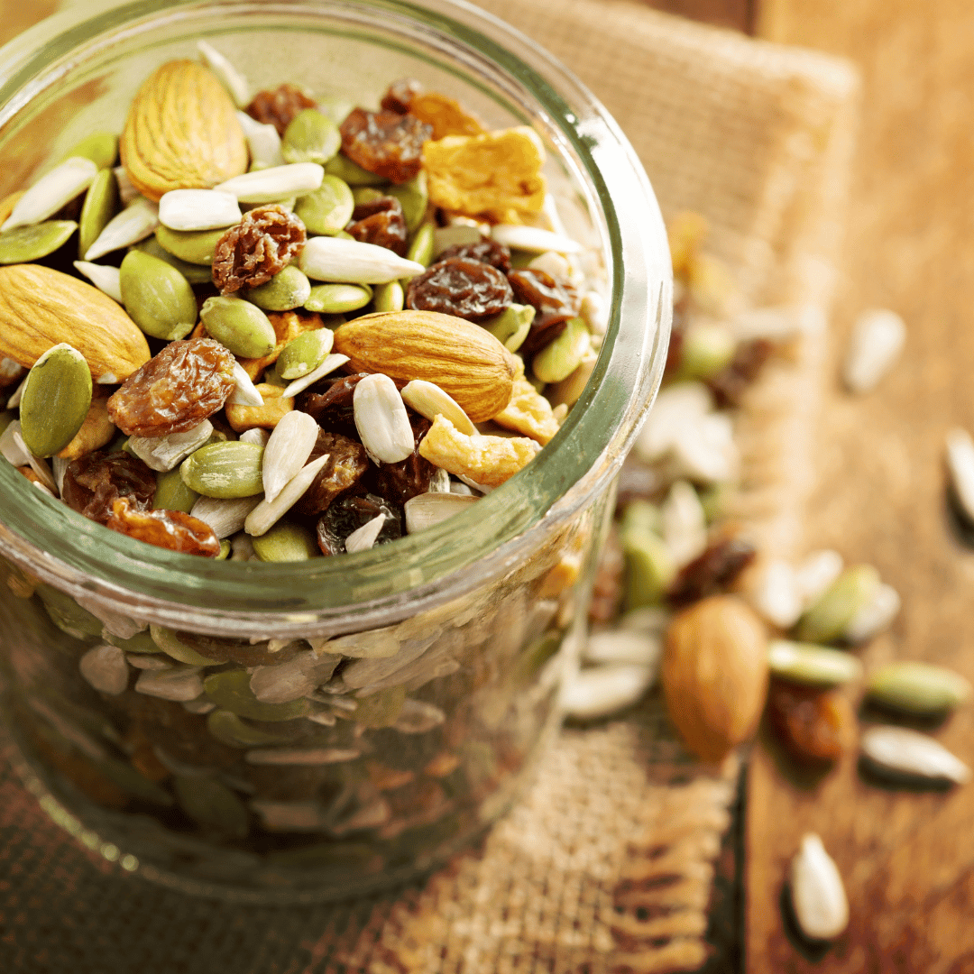 trail mix jars