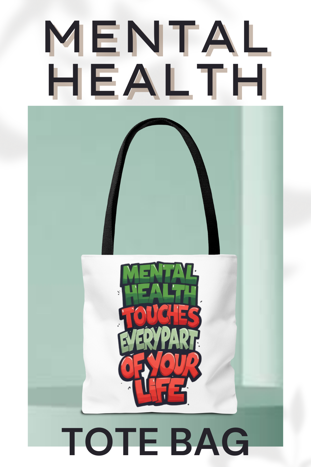 mental health tote bag