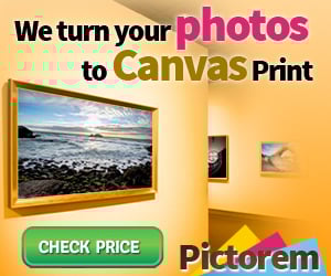 We turn your photos to canvas print Pictorem