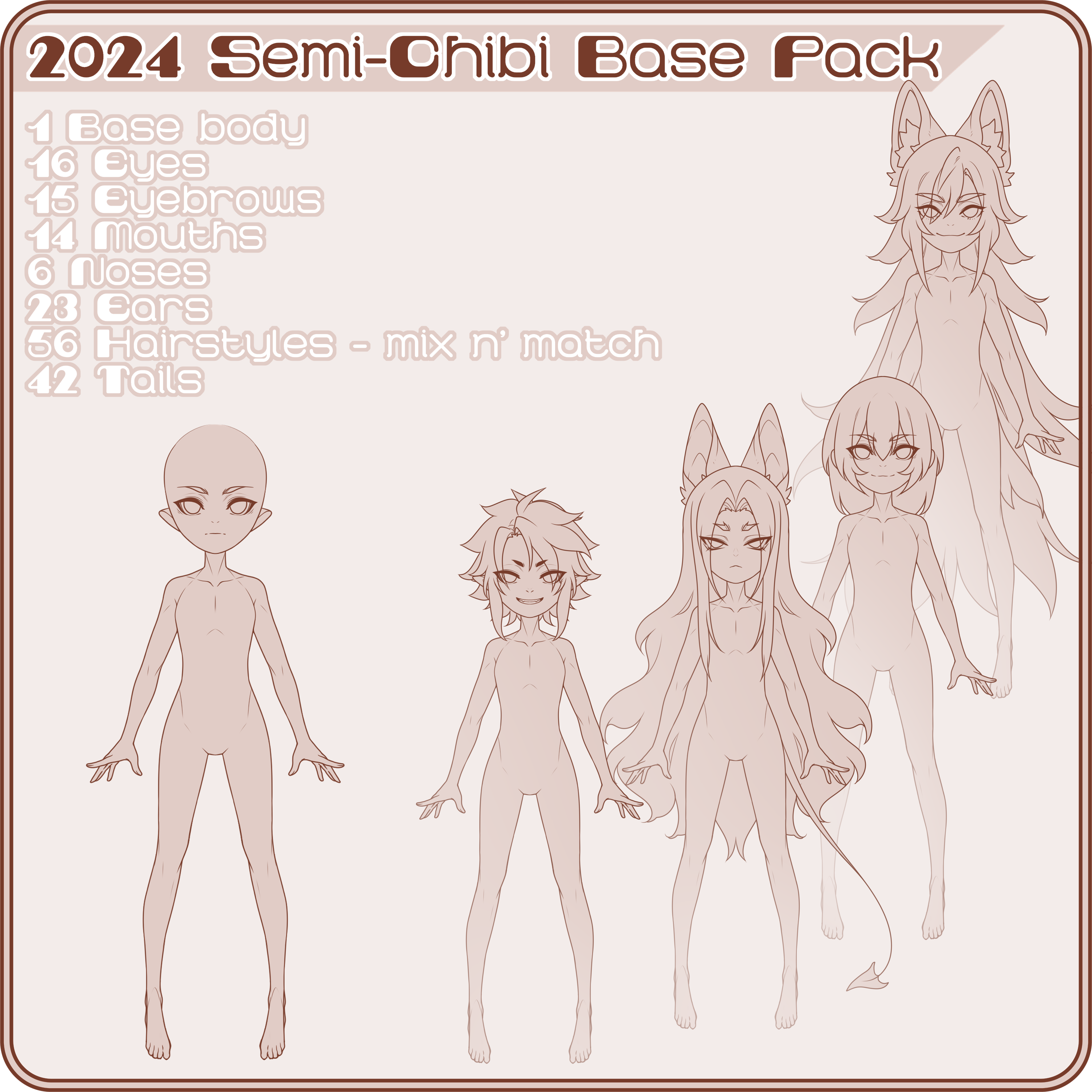 2024 Semi-Chibi Base Pack - Payhip