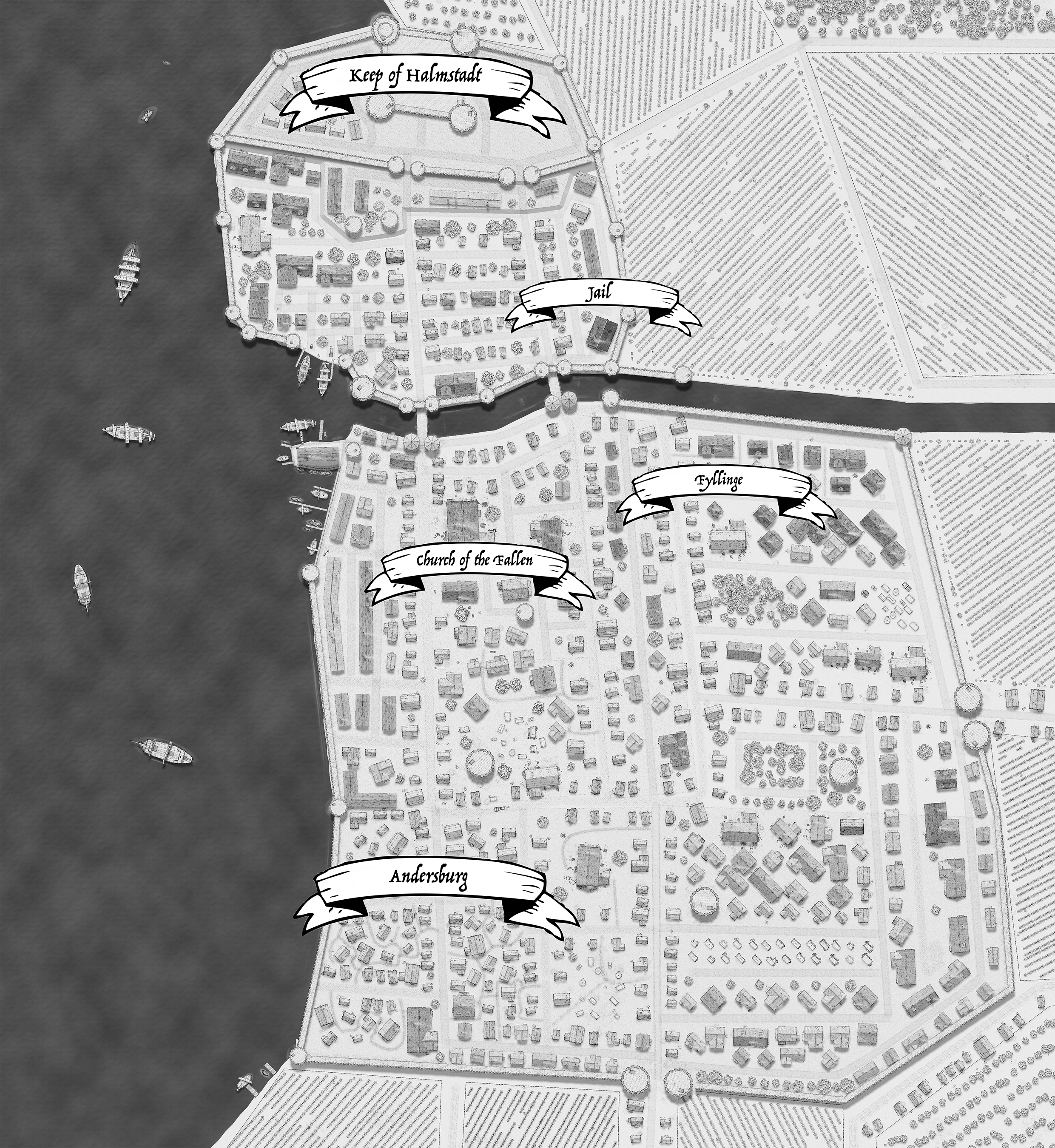 Map of Halmstadt