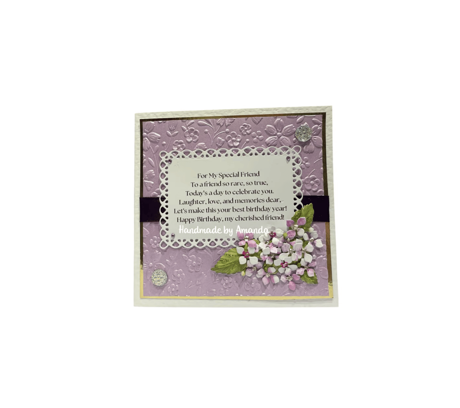 Handmade Card - For My Special Friend Blog Project