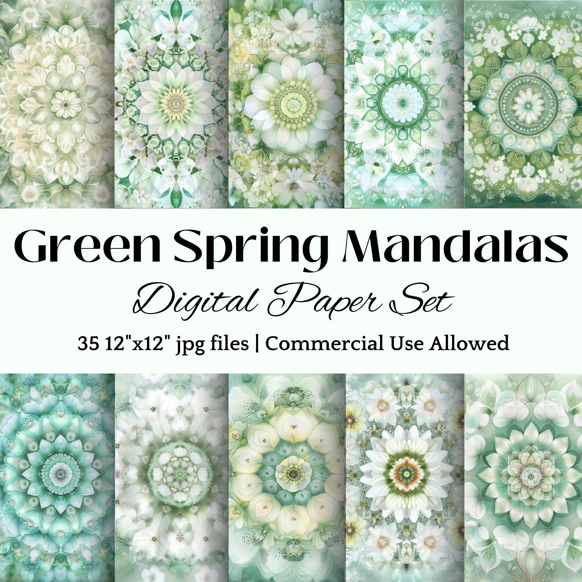 Green Spring Mandalas - Payhip