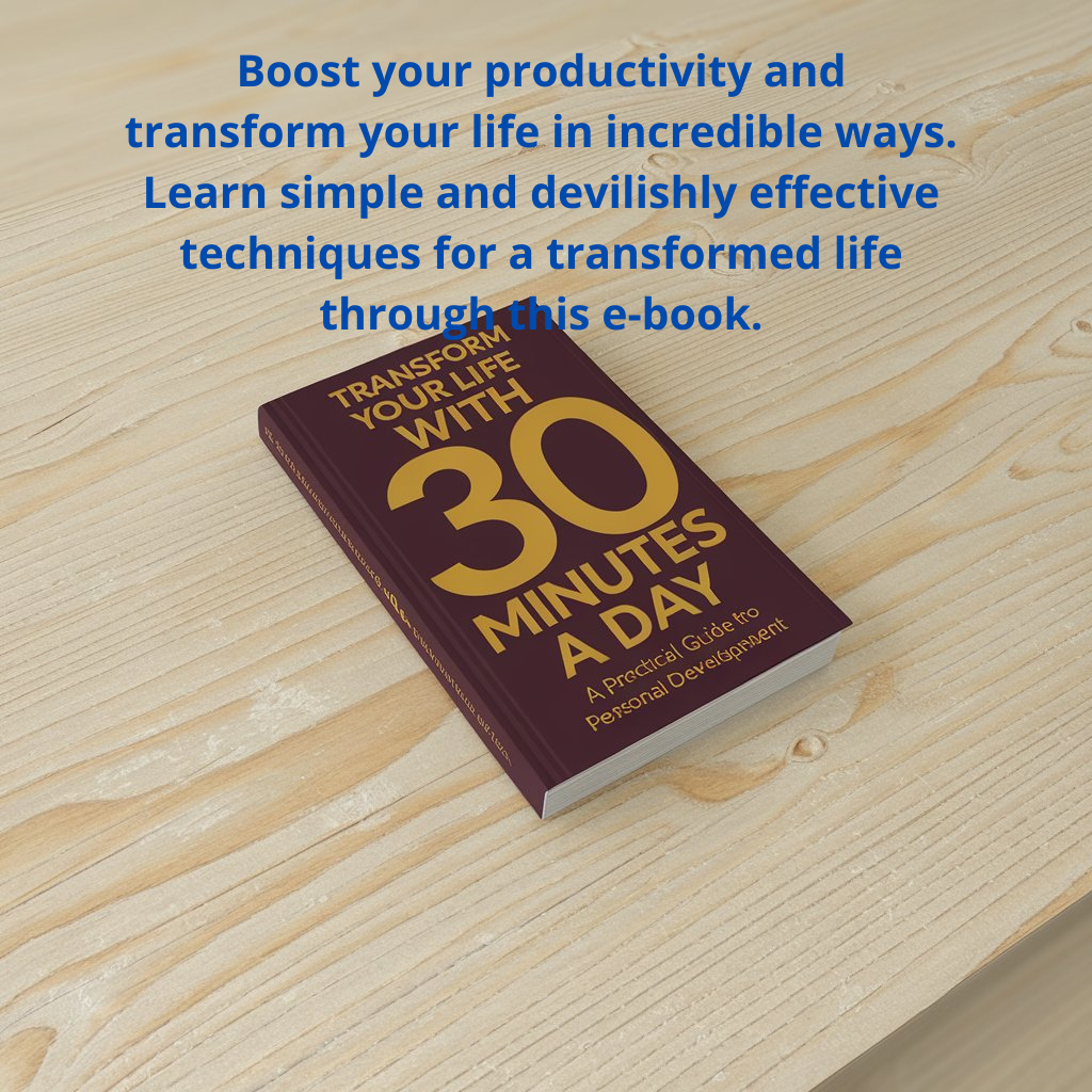 Boost your productivity and transform your life in incredible ways. Learn simple and devilishly effective techniques for a transformed life through this e-book.