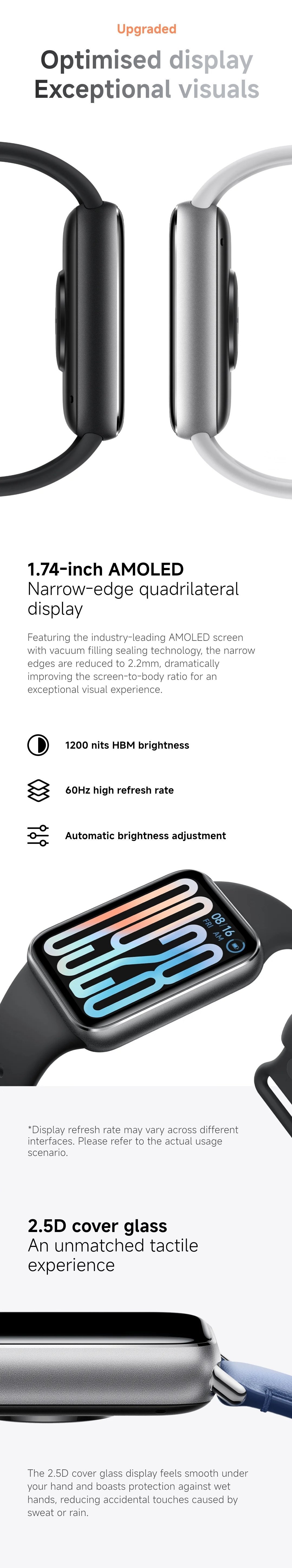 Xiaomi Smart Band 9 Pro Amoled Smart Watch GPS Fitness Tracker