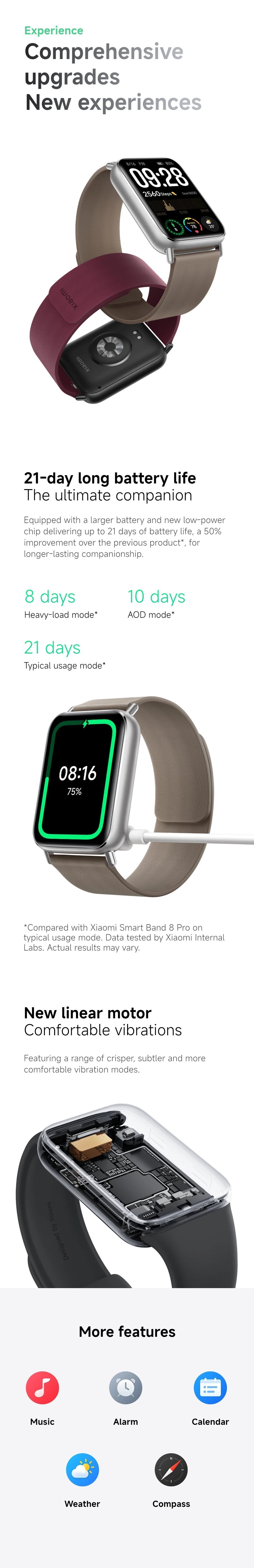 Xiaomi Smart Band 9 Pro Amoled Smart Watch GPS Fitness Tracker