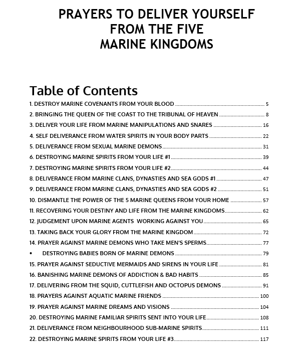 Table of Content
