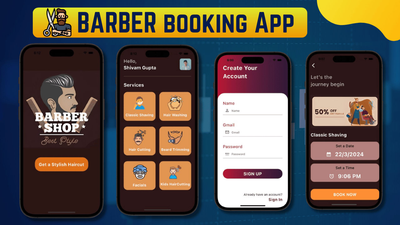 💇‍♂️🔥 Barber Booking App - Assets (FREE) - Payhip