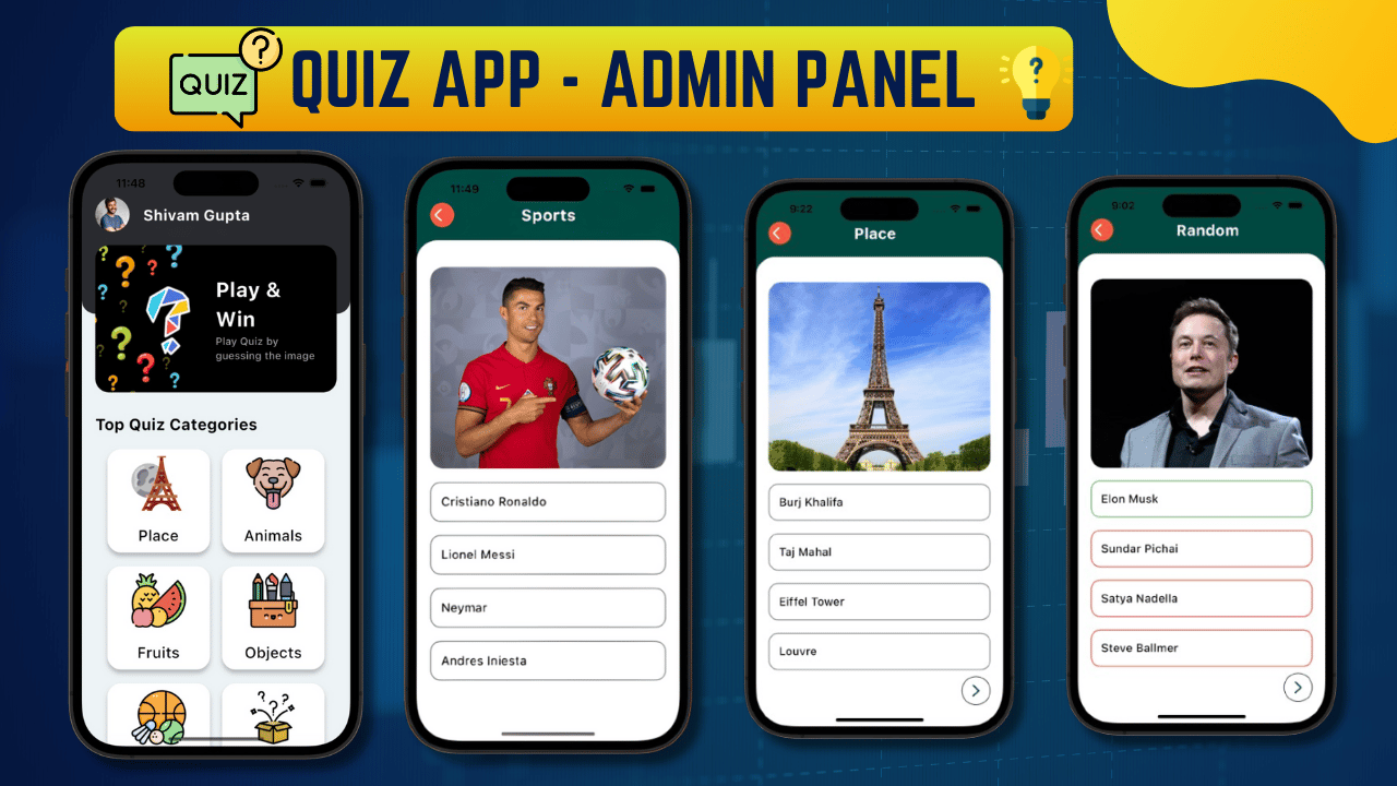 🚀🔥 Quiz App with Admin Panel - Source Code - Payhip