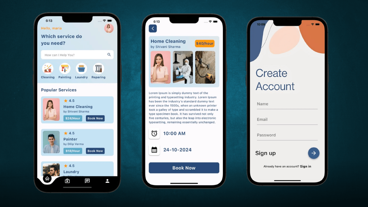 🔥📱 Service Booking App - Assets (FREE) - Payhip